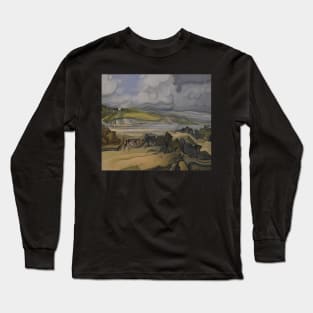 Cornwall Beach Cornish Landscape Long Sleeve T-Shirt